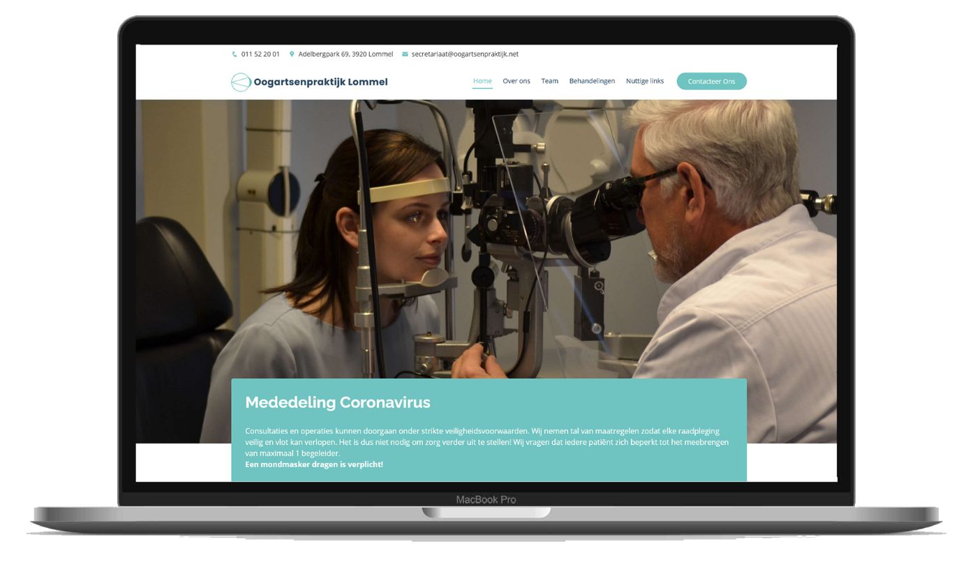 printscreen website oogartsenpraktijk lommel